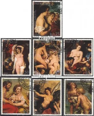Produktbild von Briefmarken Paraguay 1981 Mi 3403-3409 (kompl.Ausg.) gestempelt Gemälde von P. P. Rubens
