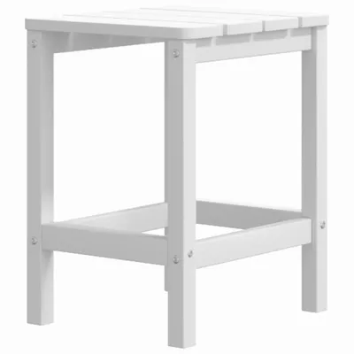 Image de vidaXL Table de jardin Adirondack Blanc 38x38x46 cm HDPE