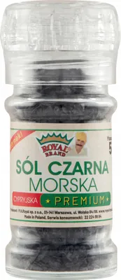 Produktbild von Schwarzes Salz 50 G In Glas-Mühle Zypernpyramiden