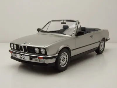 Produktbild von BMW 3er Cabrio E30 1985 silber Modellauto 1:18 MCG