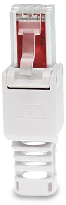 Produktbild von Netzwerkstecker Cat 6 RJ45 Stecker 1x Steckverbinder werkzeuglos Zugentlastung