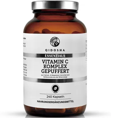 QIDOSHA Vitamin C Komplex gepuffert plus Bioflavon… – Bild 1