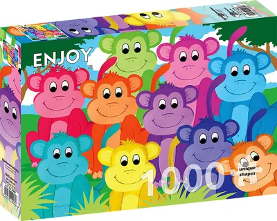 Obrázek produktu pro Puzzle 1000 dílů Enjoy – Duha opice