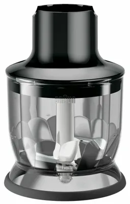 Produktbild von Braun MQS 200, 0,35 l, Schwarz, Transparent, Edelstahl, Braun EasyClick Plus: MultiQuick 7 (HB701XX), MultiQuick 9 (4200, HB901XX), 1 Stück(e)
