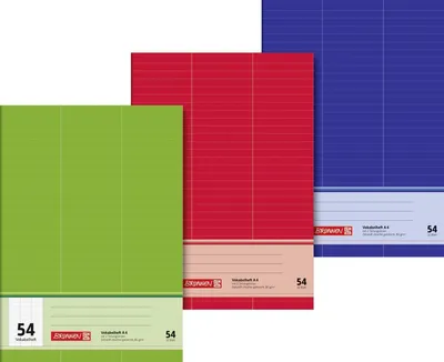 Produktbild von Vokabelheft A4 32 Blatt  Lineatur 54 Packung mit 10 Stück