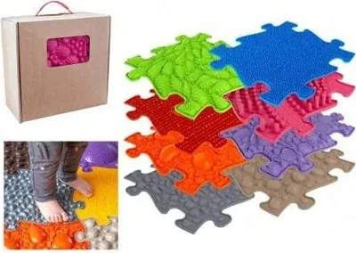 Produktbild von Ortopedická senzorická puzzle podložka Set 3D Extended A Muffik