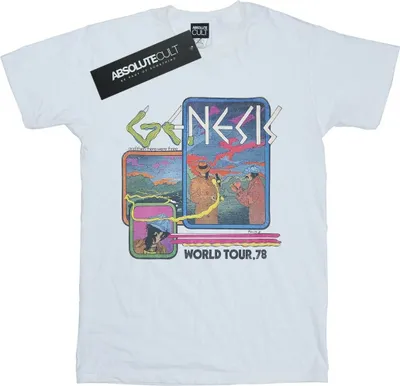 Produktbild von Genesis - "World Tour 78" T-Shirt für Damen BI43132 (S) (Weiß)