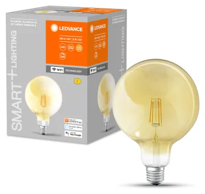 Produktbild von LEDVANCE SMART+ Filament Globe, Intelligentes Leuchtmittel, WLAN, Gold, E27, Warmweiß, 2400 K