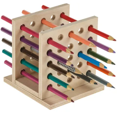 Image de Porte-crayons Kit de construction en bois 11 ans