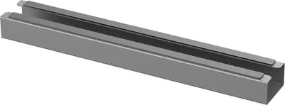 Image de Goulotte passe-câbles verticale de bureau, 35 cm, Gris