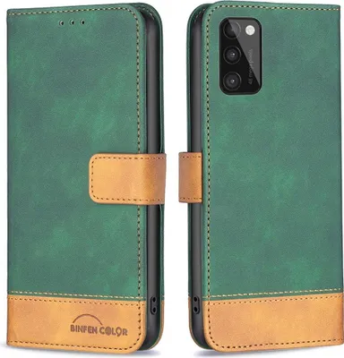 Produktbild von Samsung Galaxy A41 Hülle - BINFEN Color Klapphülle - Grün