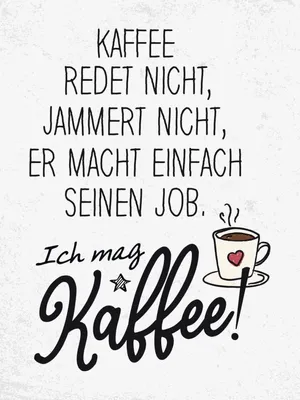 Produktbild von vianmo Holzschild 40x30 cm Kaffee redet nicht, jammert weiß Essen Trinken