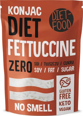Obrázok produktu pre CESTOVINY (KONJAC) FETTUCCINE, BEZLEPKOVÉ 270 g (200 g) - DIÉTNA STRAVA