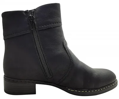 Imagen del producto de Botas de mujer Rieker, con cremallera, color negro, para uso casual