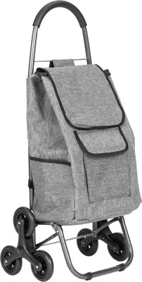 Obrázok produktu pre ModernHome PGJSFC022-GY Nákupný vozík s taškou na schody, 33 l, sivý