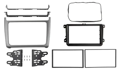 Immagine prodotto di Pannello radio 2-DIN per Volkswagen Polo, dal 04/2014 al 07/2017, colore argento