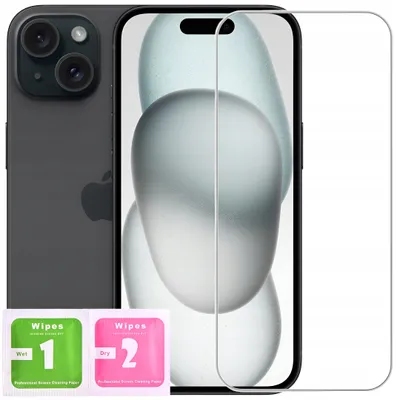 Zdjęcie produktu dla Szkło Hartowane Do Iphone 15 | 15 Pro Szybka 9H Mocne Szkiełko Glass