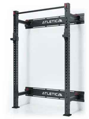 Produktbild von ATLETICA R7 Wall Rack | Klappbar | 195 cm Höhe | Extrem platzsparende Klappfunktion | Hoch belastbar und stabil | Kompatibel mit R7 Anbauteilen