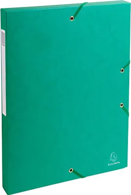 Image de Boîte d'archives Exabox dos 25mm avec étiquette en carton Manila 600g Nature Future, DIN A4 vert