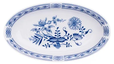 Produktbild von Saphyr, ovale Schale, 22 cm, Zwiebel, Porzellan Thun 1794