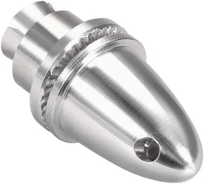 Zdjęcie produktu dla Adapter śmigła do modeli samolotów – konstrukcja aluminiowa – średnica 4 mm – kolor srebrny