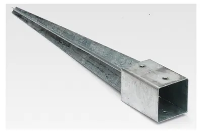 Produktbild von Einschlaghülse 90x90 mm feuerverzinkt für Pfostenträger 75 cm