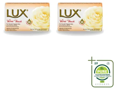 Produktbild von 2 x Lux Velvet Touch Seife - Hydratisierend - 80 g - Großpackung - 2 Stücke