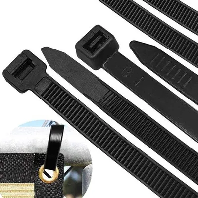 Immagine prodotto di Fascette in plastica lunghe 805 mm, 12 mm, resistenza alla trazione 110 kg, nylon, nero