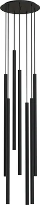 Zdjęcie produktu dla Żyrandol LASER czarny 7xG9x10W metal wym:172x30x30cm IP20 Nowodvorski Lighting