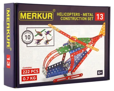 Produktbild von Merkur 013 Hubschrauber, 222 Teile, 10 Modelle