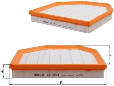 Immagine prodotto di Filtro aria MAHLE sinistro (LX 2074) per BMW 6 3 5 4 2