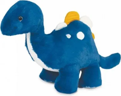 Image de Doudou Histoire d'Ours Peluche dinosaure bleu 40 cm