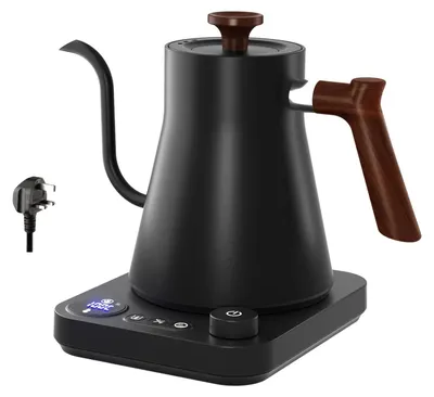 Produktbild von Schwanenhals Wasserkocher 900ml elektrisch Temperaturregelung Pour Over - WEISS