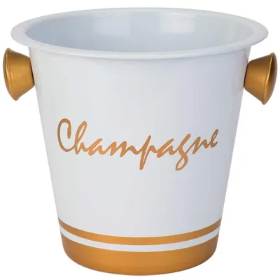Produktbild von Cosy&Trendy Champagner-/Weinflaschenkuhler/Eiskubel - Edelstahl - 20 x 19 cm