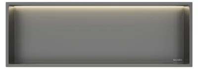 Obrázok produktu pre BALNEO nástenná nika WALL-BOX ONE 30 × 90 × 10 cm gunmetal