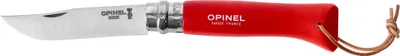 Zdjęcie produktu dla Nóż Opinel Colorama 08 inox grab czerwony z rzemieniem