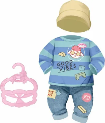 Produktbild von Zapf Creation Baby Annabell Little Shirt & Hose, Puppenkleidung, Kleidung Puppe, 36 cm, 706558