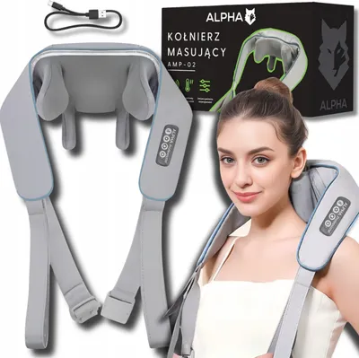 Obrázok produktu pre Vyhrievaný Masážny Golier Alpha Masážny Pás Na Krk
