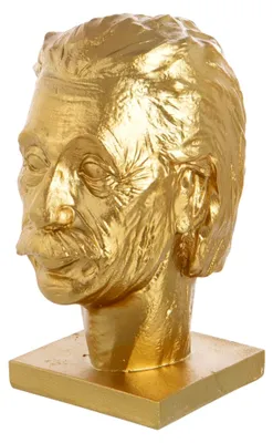 Produktbild von Dekorative Büste in Gold, Polyresin, 25,5 x 14,5 x 18 cm, Skulptur für den Innenbereich