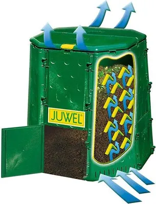 Juwel Schnellkomposter / Thermokomposter Aeroquick 290 / 420 / 690 / 890 Liter Gartenabfall Küchenabfall Komposter Kompost Kunststoff PVC Witterungsbeständig Stabil