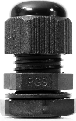 Produktbild von PG 09 Kabelverschraubung mit Gegenmutter 4-8 mm IP68 schwarz