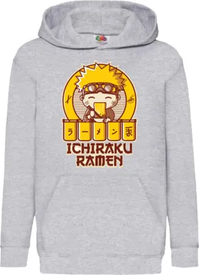 Produktbild von Kinder Kapuzenpullover Naruto Ichuraku Ramen 03, 7-8 Jahr - 128 / Grau