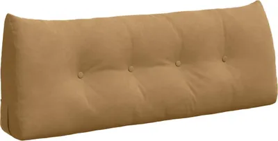 Image de vidaXL Coussin de dossier brun 120 x 24 x 50 cm velours