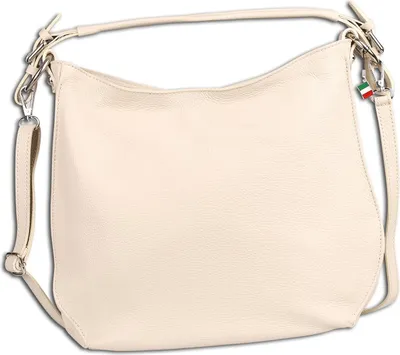 Image de Sac à bandoulière pour femme Florence, en cuir beige, dimensions 12 x 38 x 31 cm, OTF187I2
