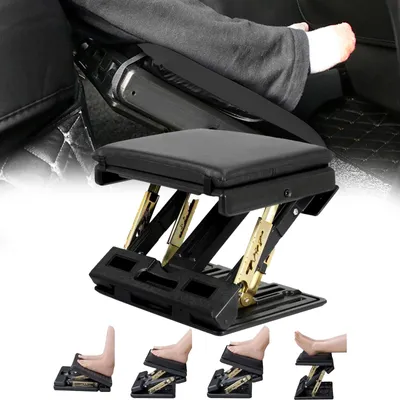 Ergonomische Fußstütze, verstellbar, mit Massage, Schwarz