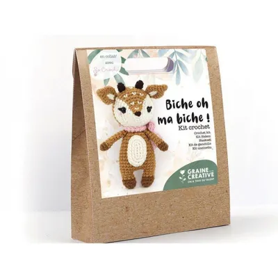 Image de Kit Crochet Biche 170 Mm - Graine Creative