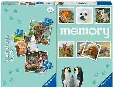 Image de 2D-Puzzle 3-en-1 + Memory Babytiere (Spielzeug - Puzzle)
