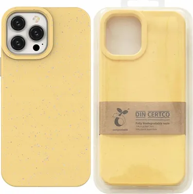 Immagine prodotto di Custodia Eco Case per Iphone 12 Pro Max Custodia in silicone Cover Phone Case Giallo