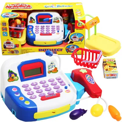 Obrázek produktu pro MalPlay Pokladna v supermarketu se skenerem Dětská hra na pokladnu se světlem a zvukem |role play pro děti od 3 let