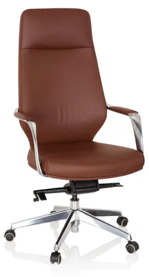 Obrázok produktu pre hjh OFFICE Profesionálna manažérska stolička VELVET Ergonomická kancelárska stolička s podrúčkami Otočná stolička zo syntetickej kože do kancelárie, domácnosti